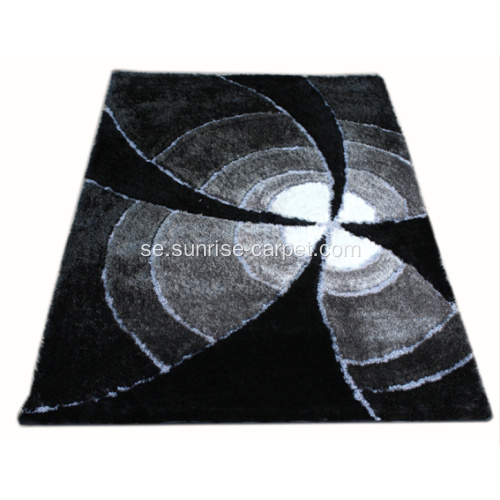 Polyester Silk Shaggy Blading färg Design matta